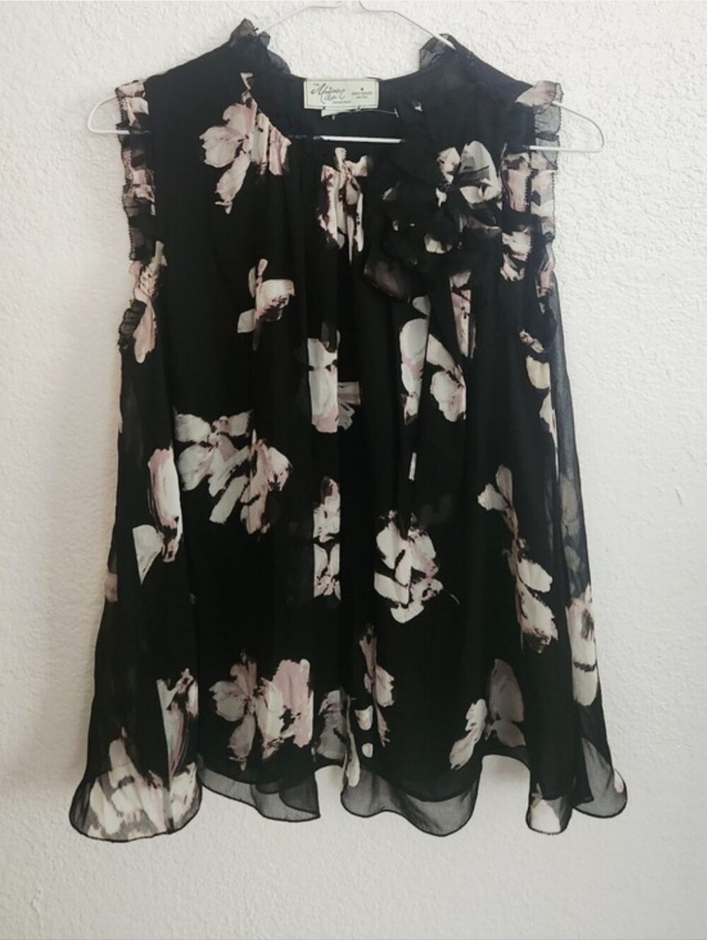 NWOT Kate Spade x Madison Ave Ruffle Top